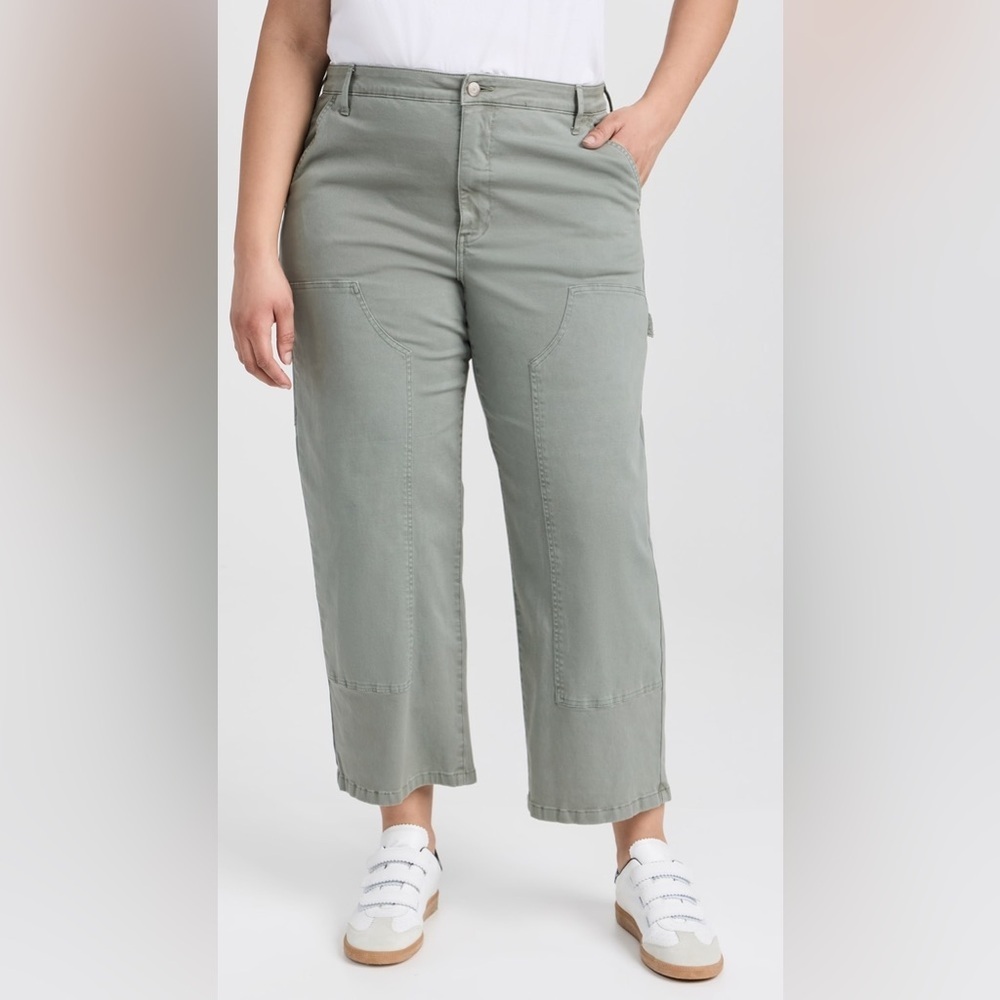 Pistola Denim Ashton Pant in Wild Fern Size 32 Chinos Sage Green Ankle - Picture 4 of 9